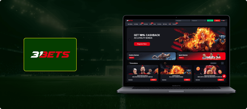 31 Bets Casino Banner